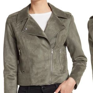 Women's BB Dakota Steve Madden army surplus green faux suede jacket size XL